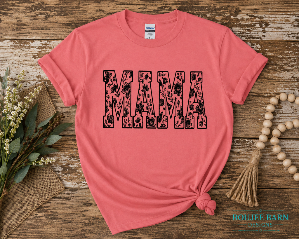 MAMA BLACK FLORAL